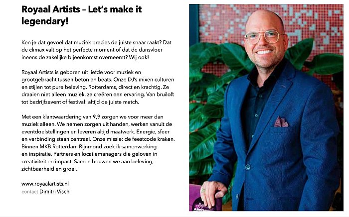 Royaal Artists MKB Rotterdam STERKR